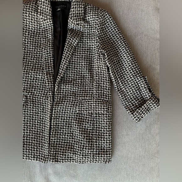 LAUNDRY BY SHELLI SEGAL 3/4 Sleeve Boucle Blazer Jacket Size:XS - Picture 5 of 10